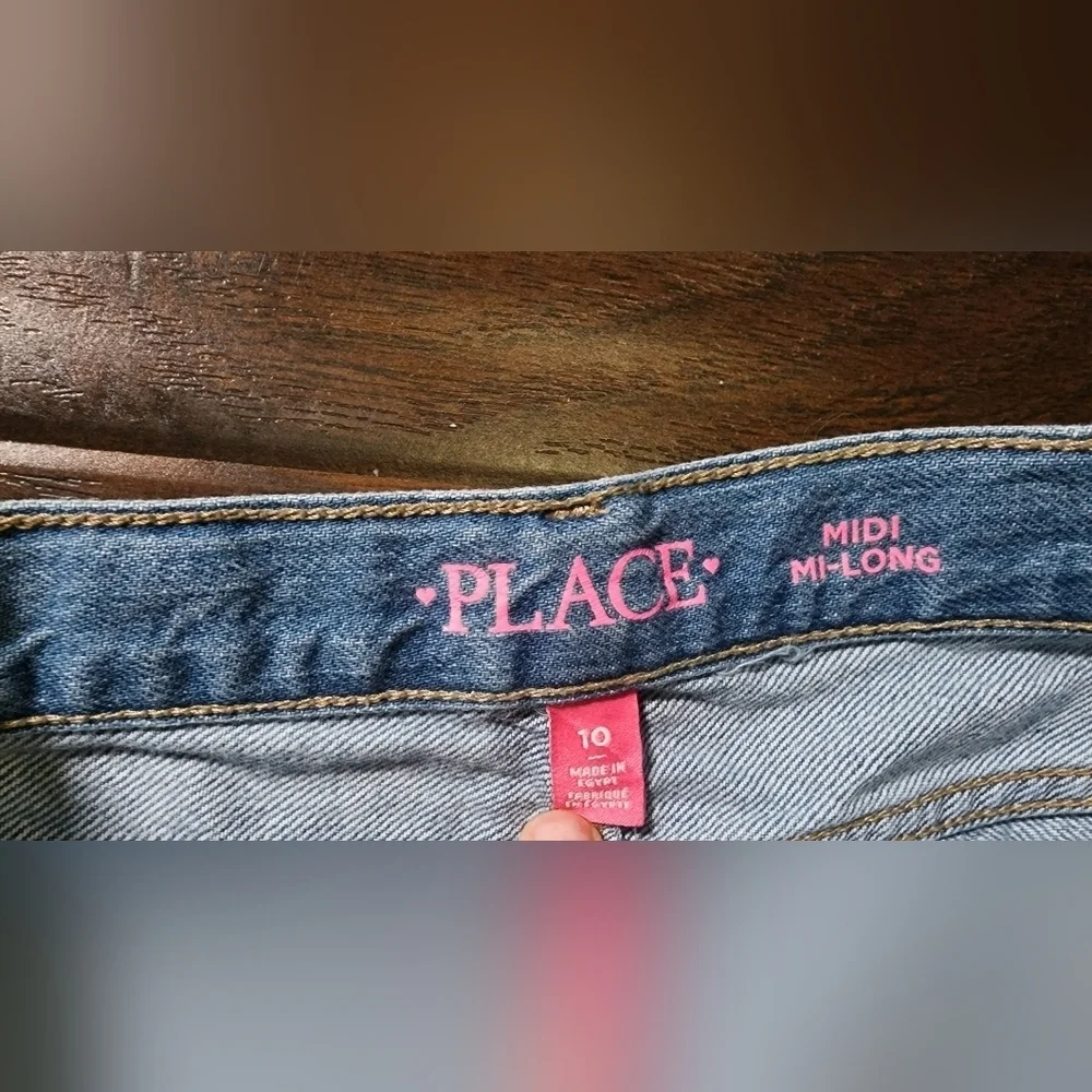 Children's Place Girls Bermuda Midi Long Jean Shorts Size 10